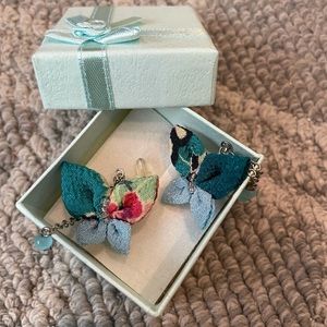 Blue Butterfly Earrings
